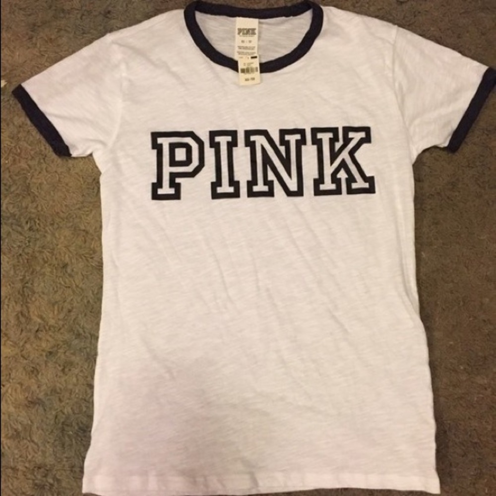 Size small black and white shirt from “Pink”